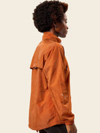 Zephyr Anti-UV Sun Jacket — Terracotta — side profile