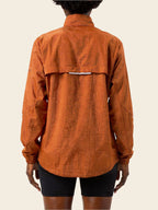 Zephyr Anti-UV Sun Jacket — Terracotta — back