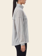Zephyr Anti-UV Windbreaker — Pearl Grey — side profile
