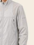 Zephyr Anti-UV Windbreaker — Pearl Grey — front detail