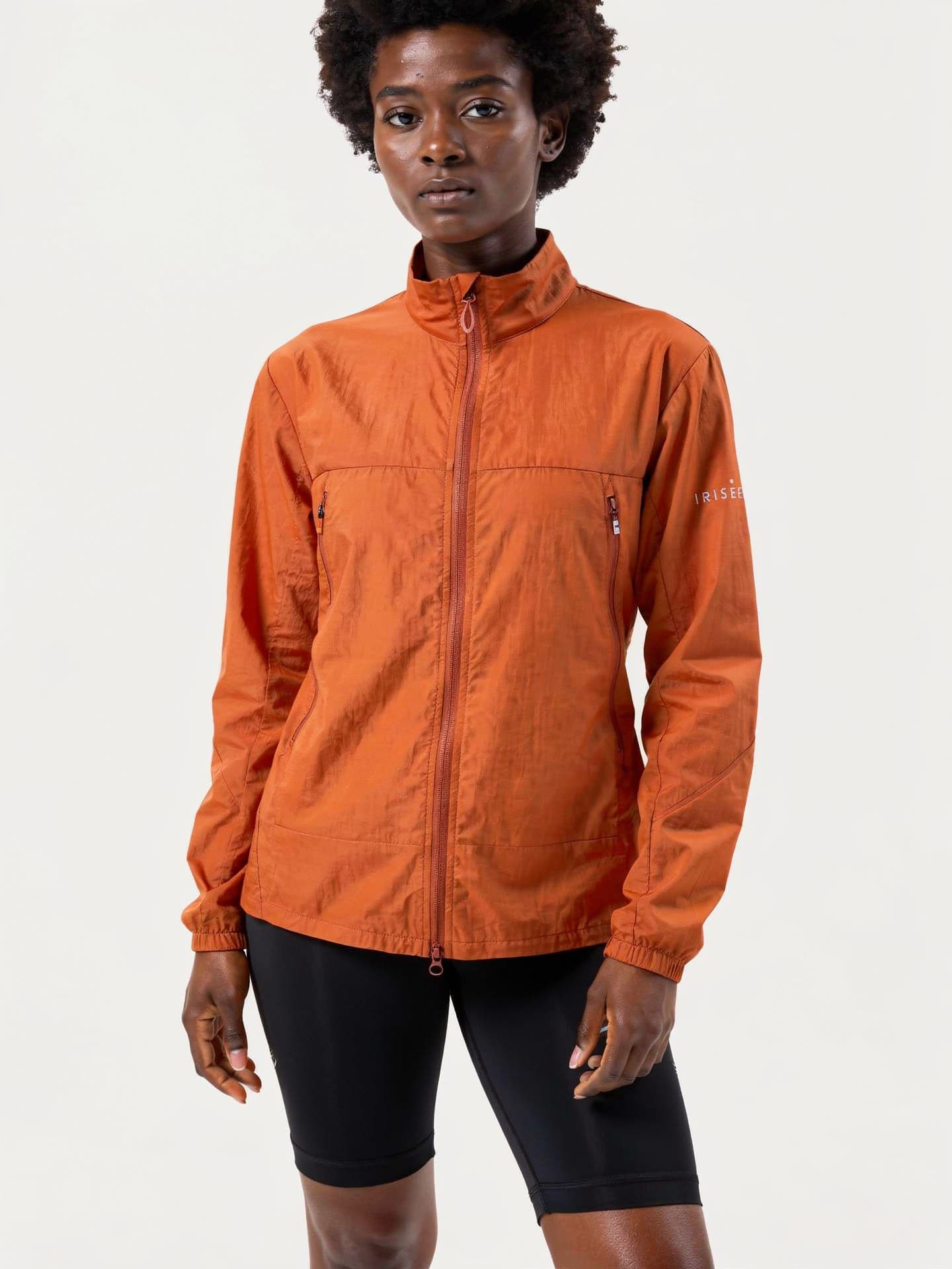Zephyr Anti-UV Windbreaker in Terracotta — front view